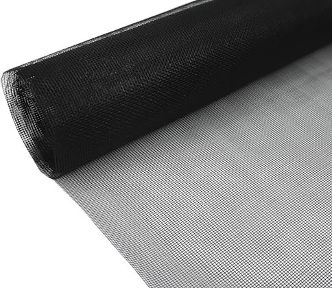 Moskitonetz Glasfasernetz für Fenster und Tür Moskitonetze 100cmx30m Schwarz Moskitonetze Moskitonetze Ersatzteile und Zubehör für Moskitonetze mit Schiebemoskitonetz Rahmen