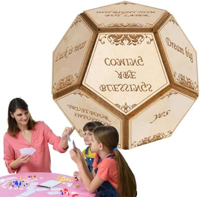 12-seitiger Entscheidungswürfel, originelles Geschenk für Partys mit Polyesterwürfel, Brettspiel für Reisen, Zuhause, Partys, Abenteuer zu Hause und in der Schule