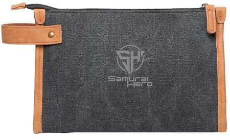 Vinga Bosler Canvas Recycled Toiletry Bag (One Size) (Black)