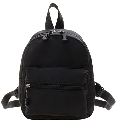 MLPKOI Kleiner Rucksack für Damen, Tragbarer Rucksacks Klein mit Einstellbarem Schultergurt Nylon Casual Schultasche für Reisen, Einkaufen, Dating