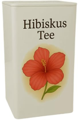 speecheese Blumenspiel Hibiskus Tee Dose 900ml MetallDose 900ml für exotischen Teegenuss