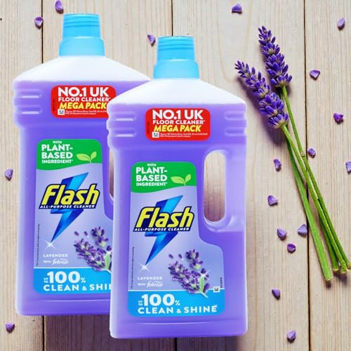 2 x 1500ml Flash All Purpose Lavender Floor Cleaning Liquid