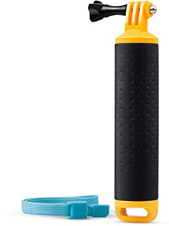 Palo Flotante,Flotador Empuñadura Soporte Agua Impermeable Cámara Grip para Hero 5/3 4 Session Compatible con 3 Panasonic Lumix Nikon Cámara Deportiva con Ajustable Muñequera Screw Azul