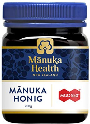 Manuka Health - Manuka Honig MGO 550 + 250g - 100% Pur aus Neuseeland mit zertifiziertem Methylglyoxal Gehalt