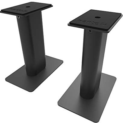 Kanto SP9 Universal Desktop Speaker Stands - 9 Inch - 2 Pack - Steel (Black)