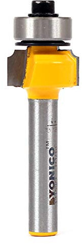 YONICO 13159q 1/16-Inch Radius Round Over Edge Forming Router Bit 1/4-Inch Shank