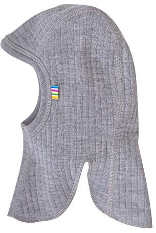 Joha Kinder Mütze Schlupfmütze aus 100% Wolle Light Grey Melange-50 cm