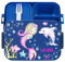 wolga-kreativ personalisierte Mepal Brotdose Kinder mit Fächern Meerjungfrau Delfin - Jausenbox Kindergarten, Lunchbox Schule Geschenk Einschulung Brotbox