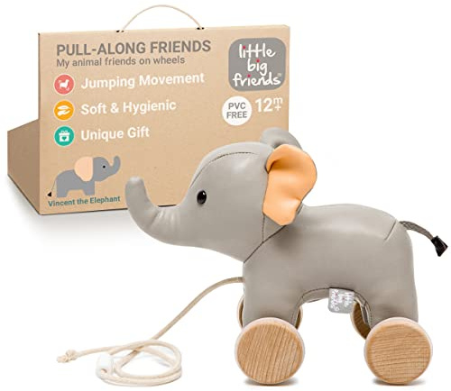 Little big Friends Nachziehtier Spielzeug Dschungel Elefant 12m+ | 303525