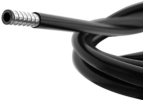 cyclingcolors Gaine 8mm Noir Fil Plat cyclomoteur Moto mobylette motoculteur Tracteur, 3 mètres