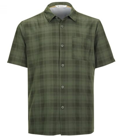 Killtec Kos 98 Mn Wvn Shrt Camicia Funzionale, Oliva, XL Uomo