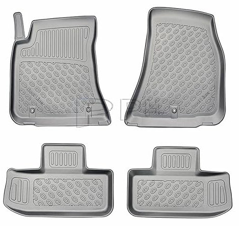 Premium Gummifußmatten Fussmatten Gummifußschalen für Dodge Challenger III Facelift Coupe 3 Türen ab 2014-