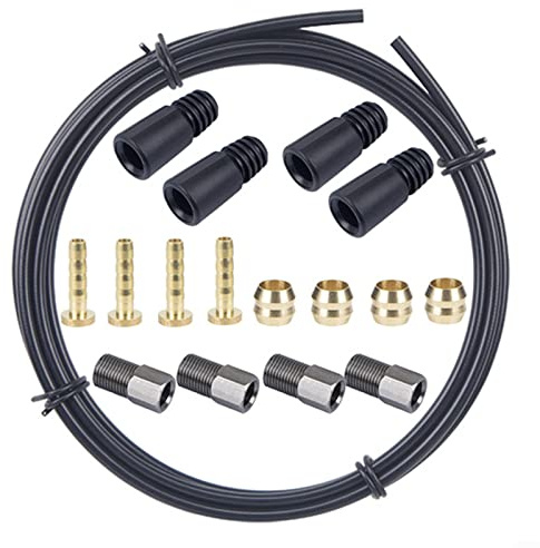 Kit de tuyau de frein hydraulique pour vélo, 2,5 m, pour VTT, vélo de route, VTT, disque hydraulique à huile de rechange Style A