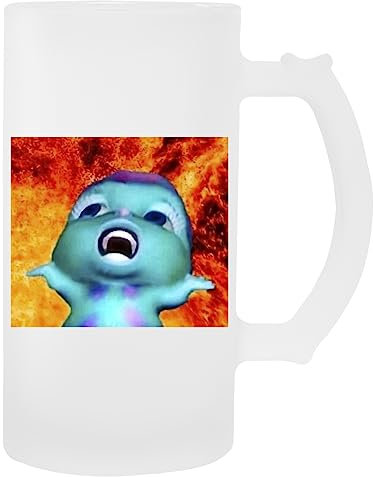 Kwantees Bibble Meme Pintura Vintage Taza De Cerveza De Vidrio Taza De Bebida Ecológica
