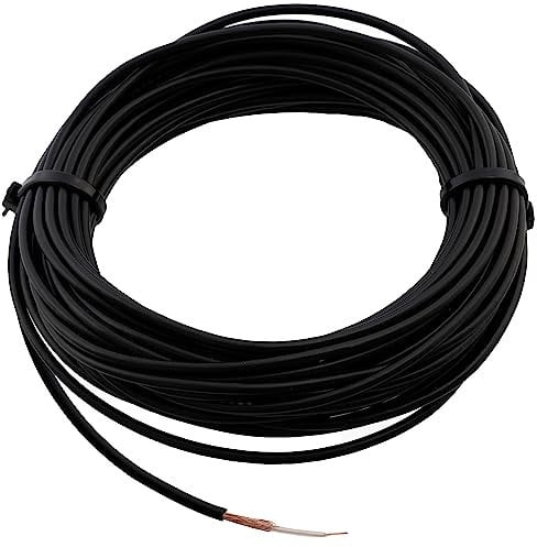 Aerzetix - C41087-10 m Cavo coassiale RG174 resistenza 50Ω - diametro 3mm - TV antenna pinza a crimpare schermo segnale audio satellitare radio frequenza video