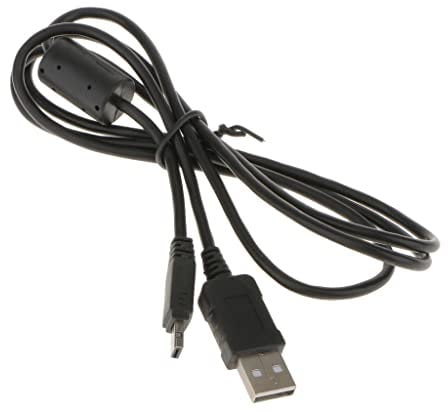 USB Data Cable for CASIO Exilim Camera, Black, High Speed USB 2.0, Compatible with Exilim EX-S10, EX-S12, EX-Z100, EX-Z150, and More