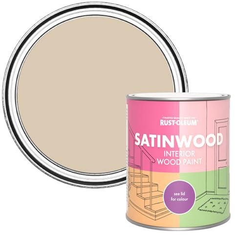 Rust-Oleum Beige Satinwood Interior Wood Paint - Warm Clay 750ml