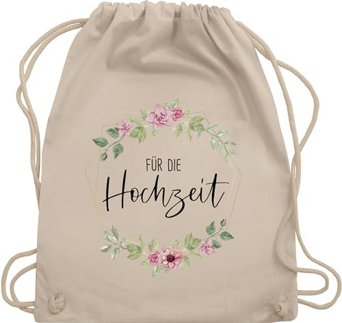 Shirtracer Turnbeutel Rucksack - Taschen - Für die Hochzeit Hochzeiten Hochzeitsartikel - Unisize - Naturweiß - rucksack+hochzeit hochzeits tasche brautpaar rucksäcke hochzeitsgeschenk geschenke