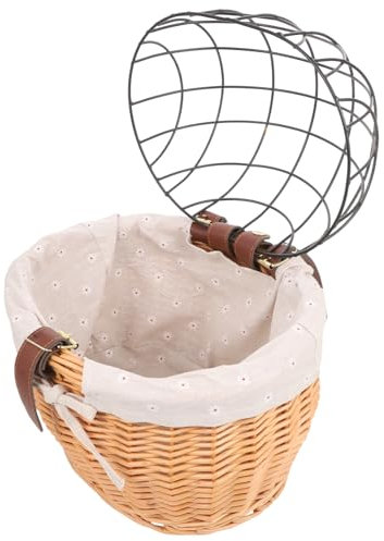 YARNOW Fahrradkorb Abnehmbarer Tasche Für Fahrradrahmen Korb Mit Robuster Eisenabdeckung Für Haltbarkeit Und Aufbewahrung Von Zubehör Schnellverschluss-montagesystem Für Lenker