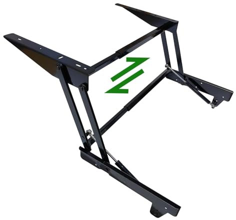 Coffee Table Lifting Hardware, Air Rod Free Retractable Lifting Coffee Table Hinges Heavy Duty, Adjustable Size Range 465mm-810mm/18.3-31