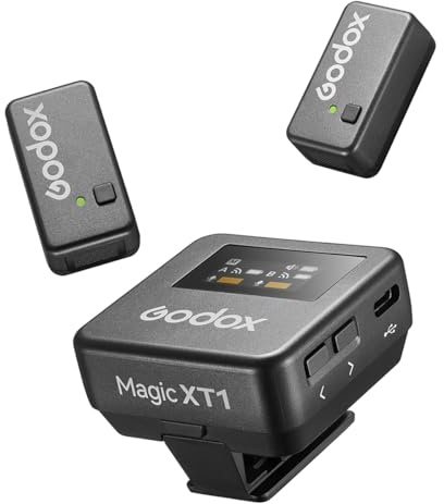 GODOX Magic XT1 2,4 GHz kabelloses Mikrofonsystem mit Typ-C-Adapter
