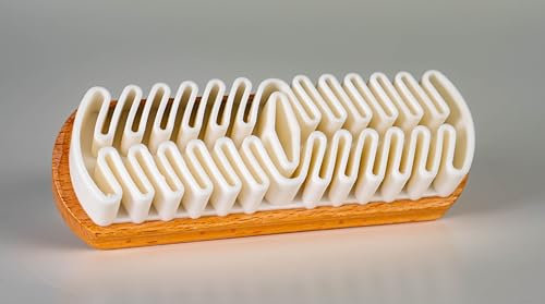 Cepillo para Gamuza con un Cuidado Suave al Nobuck, Velour, Ante o Cuero de Grano Completo. Cepillo para Zapatos de Ante. Cepillo Crepe Suave para Todos los Cueros