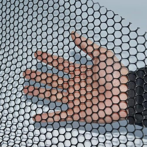 ININOSNP Plastic Fence Guardrail Safety Net Pet Cat Dog Balcony Protection With Ties Black Garden Net Plastic Roll Fence(1.2x50m(3.9x164ft))