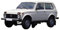 CUTSUGOK maßstabsgetreues Auto 1:18 for Lada NIVA Geländewagen Legierung Diecast Auto Modell Sammlung Souvenir Display Ornamente Modellfahrzeug zum Sammeln(White)