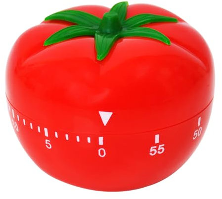 Feyiubmen El temporizador en el que se sienta un tomate temporizador digital – Práctico temporizador de cocina para huevos perfectamente cocidos