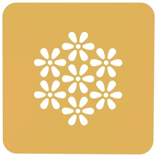 Silikomart Lot de 2 pochoirs en silicone pour décoration alimentaire Motif fleurs de cerisier 16 x 16 cm