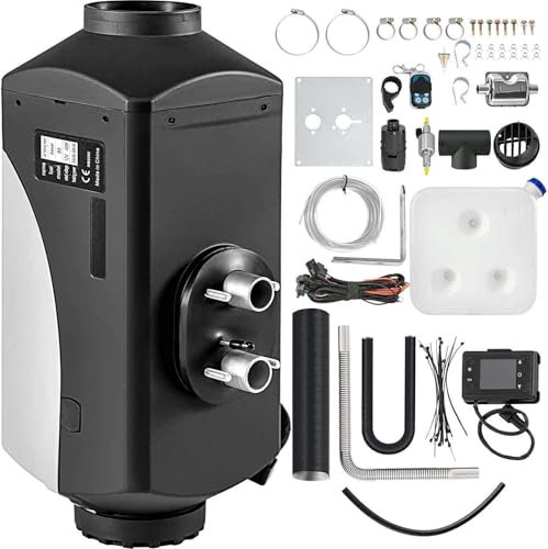 LYJYUJIE 8KW Calefaccion Diesel con Control Remoto con Interruptor LCD Calefaccion Estacionaria para Calentar La Cabina De Varios Vehículos Mecánicos Diesel~/