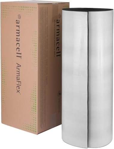 Armacell Armaflex selbstklebende Kautschuk Dämmmatte 6mm - 1m x 1m | Flexible Kautschukmatte zur Wärmedämmung von Rohren sowie Klima- und Lüftungsanlagen, in 6-32mm erhältlich.