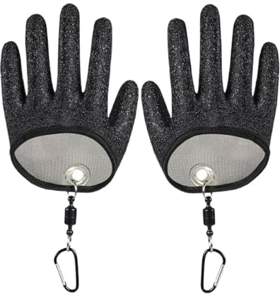 JINGLING Fischerhandschuhe | Fäustlinge gegen Durchschlag und Schnittschutz – schnittfeste Handschuhe mit Haken, zum Schneiden von Mandoline, Schneiden von Fleisch, Kajak, Wandern, Paddeln