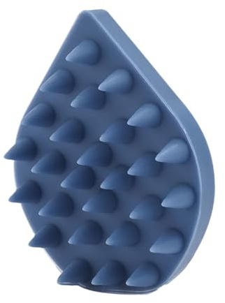 INOOMP Silikon Shampoo Bürste Tropfenform Kopfhaut Massagekamm Multifunktional Tragbar Zur Haarwäsche Unisex Reinigung Peeling