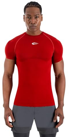 SMILODOX Kompressionsshirt Herren Carnos, Muskelbetontes T-Shirt, Enganliegendes Fitness Shirt, Seamless & Atmungsaktives Trainingshirt mit Body Mapping & feuchtigkeitsregulierung, Gym & Workout