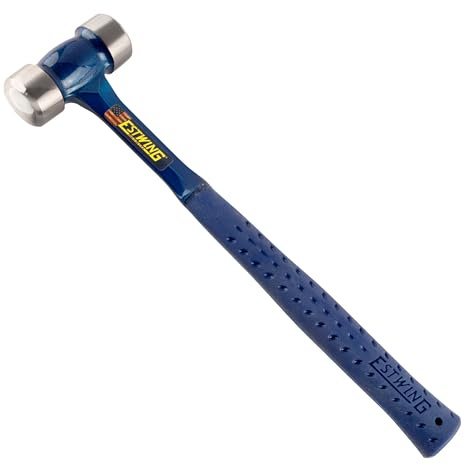 ESTWING Farrier Rundhammer, 1,2 l, Hufeisenhammer, E3-41FRH | Hergestellt in den USA, formendes Arbeitstier, kontrollierter, gewölbter Stift, geschmiedet in einem Stück