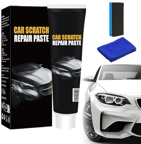 Car Scratch Remover for Deep Scratches,2026 New Car Scratch Repair Paste, Car Polish Kit with Sponge & Towel - Removes Marks, Swirls, Abrasions & Stains, Easy DIY Use（120ML）