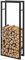 [en.casa] Kaminholzregal 60x150x25cm Brennholzregal Feuerholzregal Holzhalter