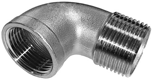 Winkel 90 Grad mit 3/4 Zoll Innen- und Außengewinde Fitting aus Edelstahl (V4A)