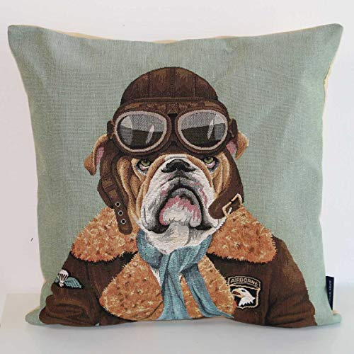 440s Mars & More Gobelin Kissen Airman Bulldogge | MM-EVKSPBD | 8716522057386