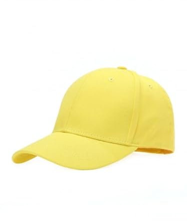 Baseballcap Unisex Käppi Cap Baseballmütze Schirmmütze Damen Herren Hip-Hop-Mütze, Einheitsgröße, Gelb