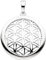 Jobo Damen-Anhänger Blume des Lebens rund aus 925 Sterling Silber