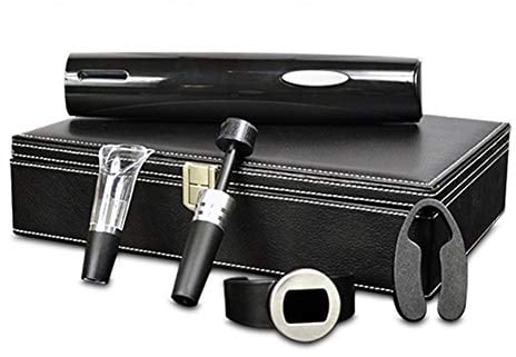 MNSSRN-KPQ Simple Botella eléctrico del abrelatas, Inicio de Barra del Restaurante Conveniente Botella de Vino abrebotellas batería Seca abridor de la Caja de Regalo Conjunto de 5