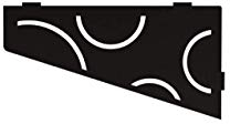 Tablette d'angle mural SHELF-S3 CURVE Noir graphite mat