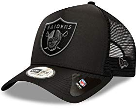 New Era Tonal Black AF Trucker Cap Oakland Raiders Schwarz, Size:ONE Size