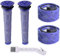Wessper 2X DC58 V6 Ersetzt Filter und 2X Vorfilter für Dyson V6 Absolute V6 Animal Cordless Handheld Vacuum Cleaner Pre-Filter Vormotorfilter mit Reinigungsbürste