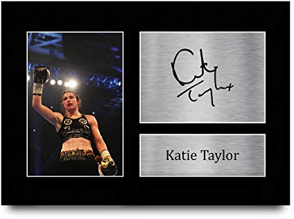 HWC Trading Katie Taylor Gifts gedrucktes Autogramm-Bild für Box-Fans, A4