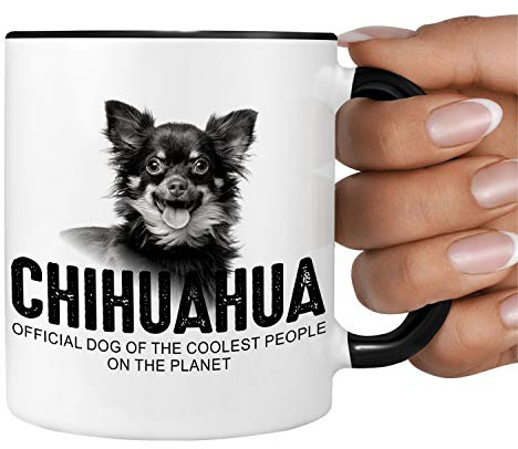 Chihuahua Chi Chis Langhaar Hund Official Dog cool Tasse Kaffee lustig Kaffeebecher happy Design