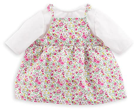 Corolle 9000160120 - Mon Grand Poupon Kleid Blumengarten, für alle 42cm Babypuppen, ab 2 Jahren
