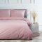 VelvetHome Deluxe Bettwäsche 135x200 Baumwolle Bettbezug 135x200 cm mit Kissenbezug 80x80 cm Hohe Qualität Bettwäsche-Set mit Reißverschluss 100% Baumwolle Made in EU Puderrosa 135 x 200